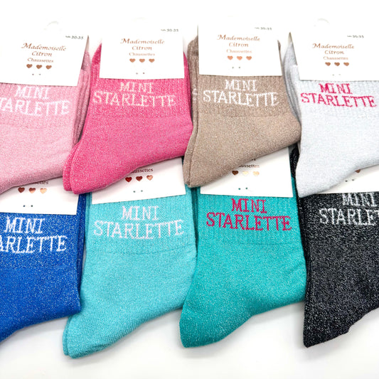 💖 Chaussettes ENFANT à Paillettes "Mini Starlette"