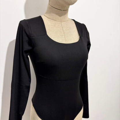 Body manches longues dos ouvert