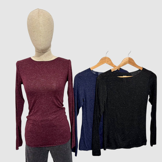 Top manches longues scintillant